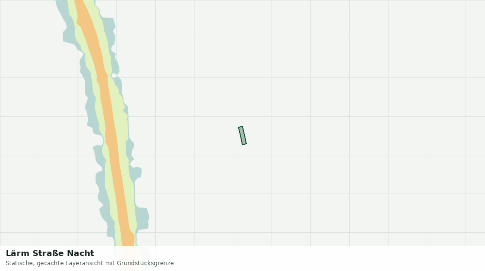 Statische Kartenansicht: Lärm Straße Nacht