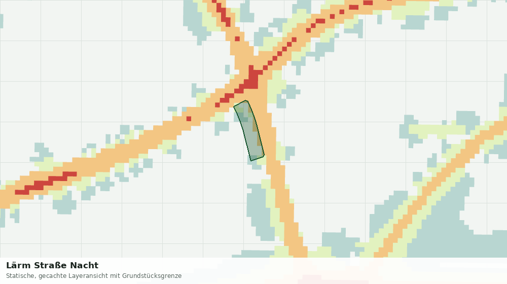 Statische Kartenansicht: Lärm Straße Nacht