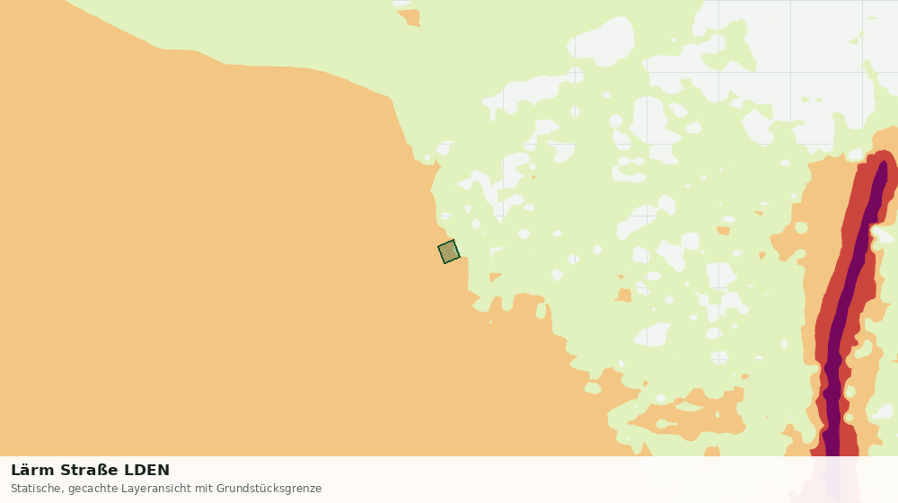 Statische Kartenansicht: Lärm Straße LDEN