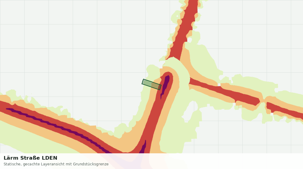 Statische Kartenansicht: Lärm Straße LDEN
