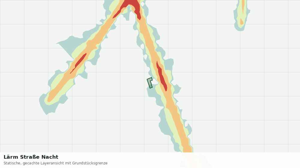 Statische Kartenansicht: Lärm Straße Nacht
