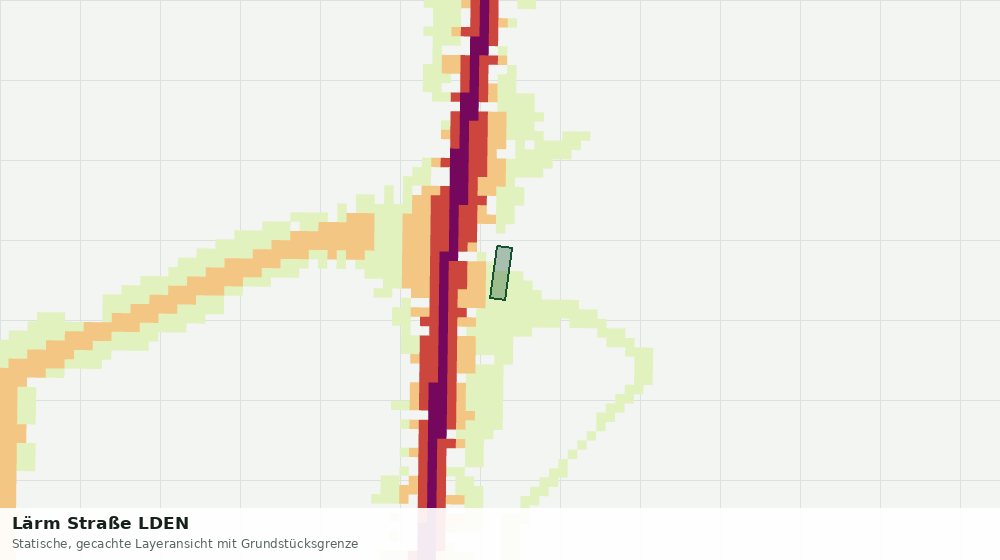Statische Kartenansicht: Lärm Straße LDEN