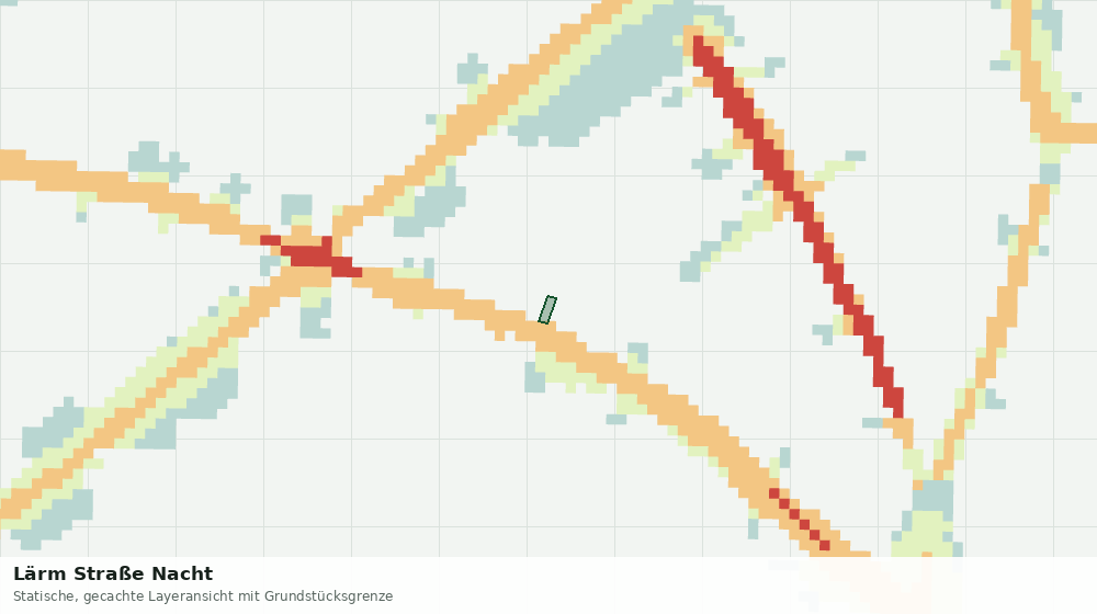 Statische Kartenansicht: Lärm Straße Nacht