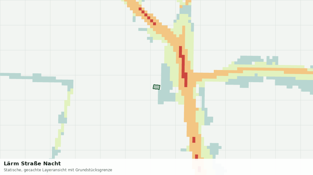 Statische Kartenansicht: Lärm Straße Nacht