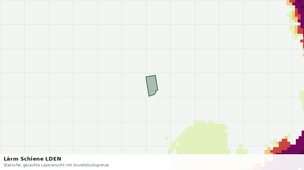 Statische Kartenansicht: Lärm Schiene LDEN