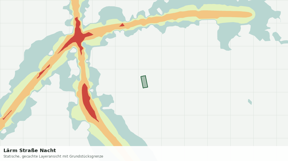 Statische Kartenansicht: Lärm Straße Nacht