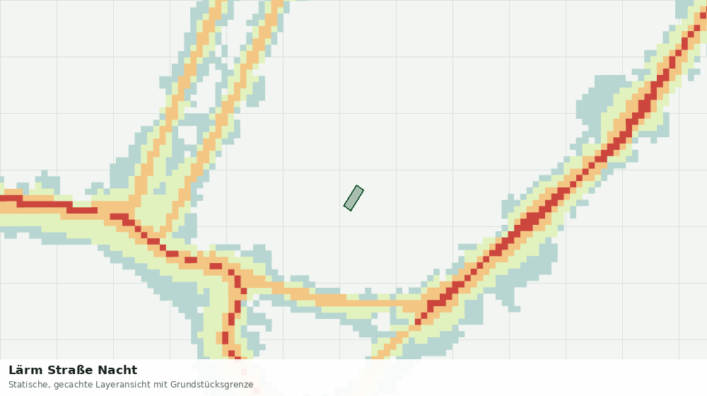 Statische Kartenansicht: Lärm Straße Nacht