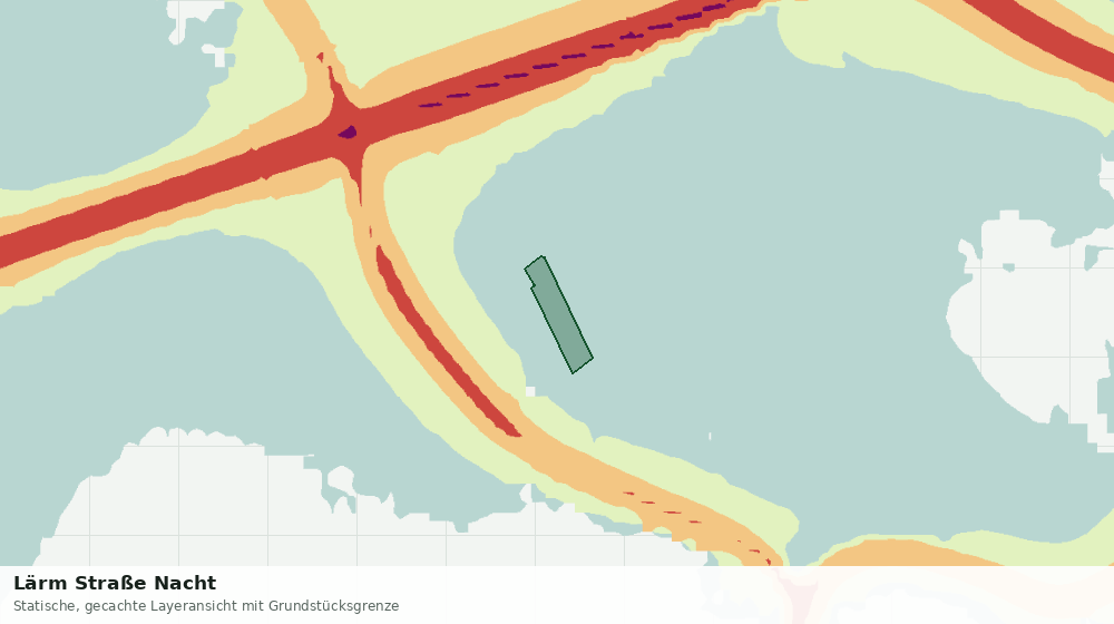 Statische Kartenansicht: Lärm Straße Nacht