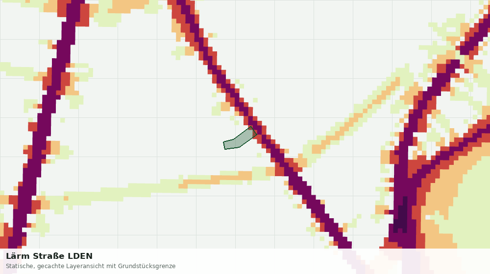 Statische Kartenansicht: Lärm Straße LDEN