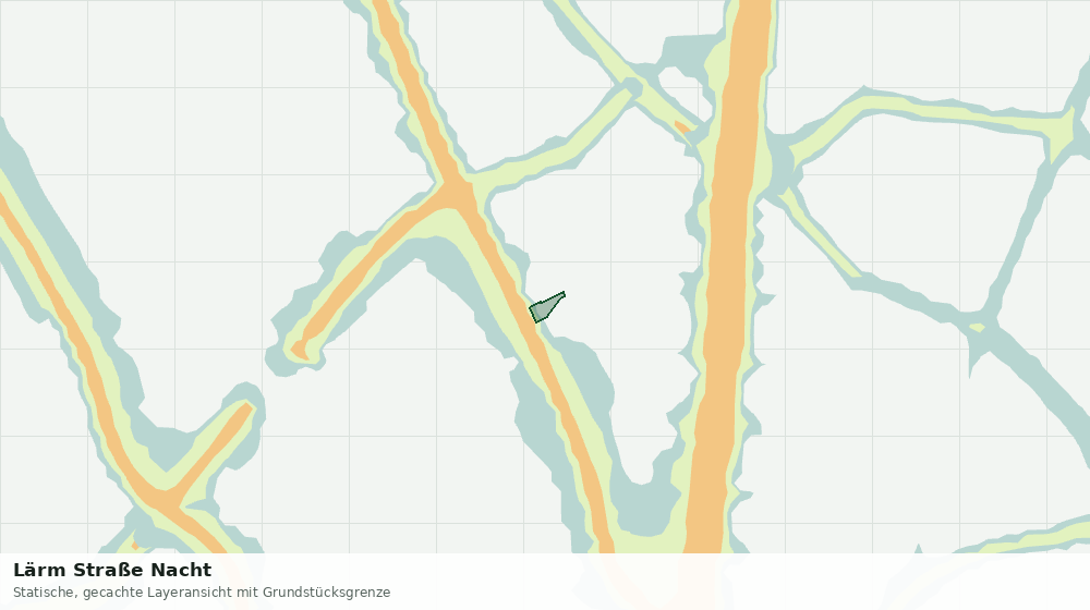 Statische Kartenansicht: Lärm Straße Nacht