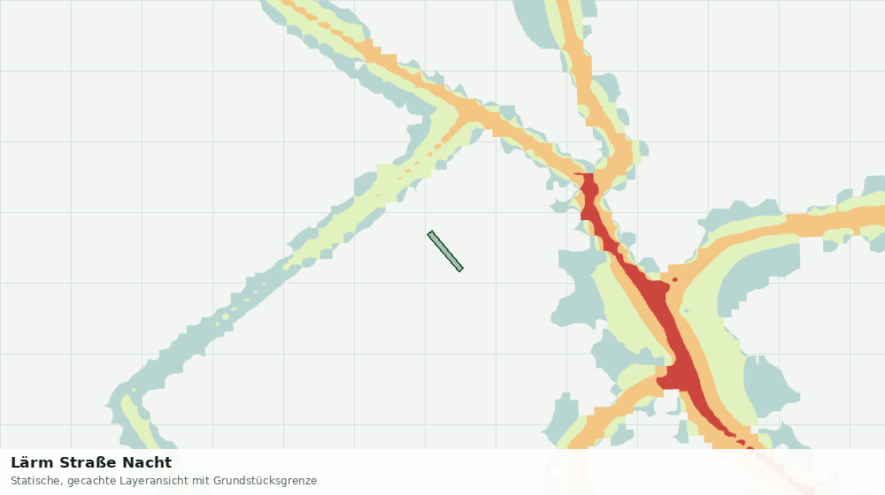 Statische Kartenansicht: Lärm Straße Nacht