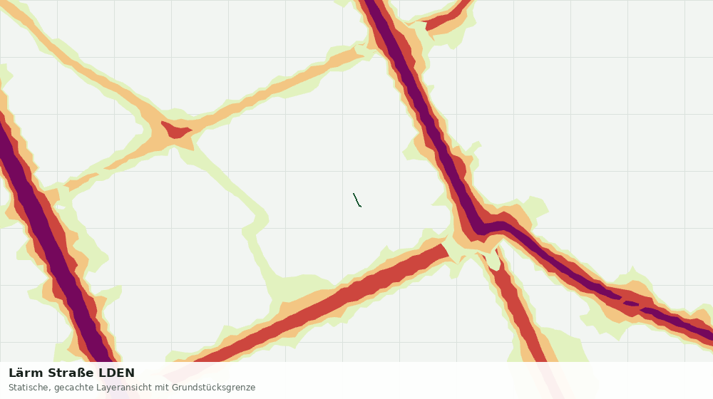 Statische Kartenansicht: Lärm Straße LDEN