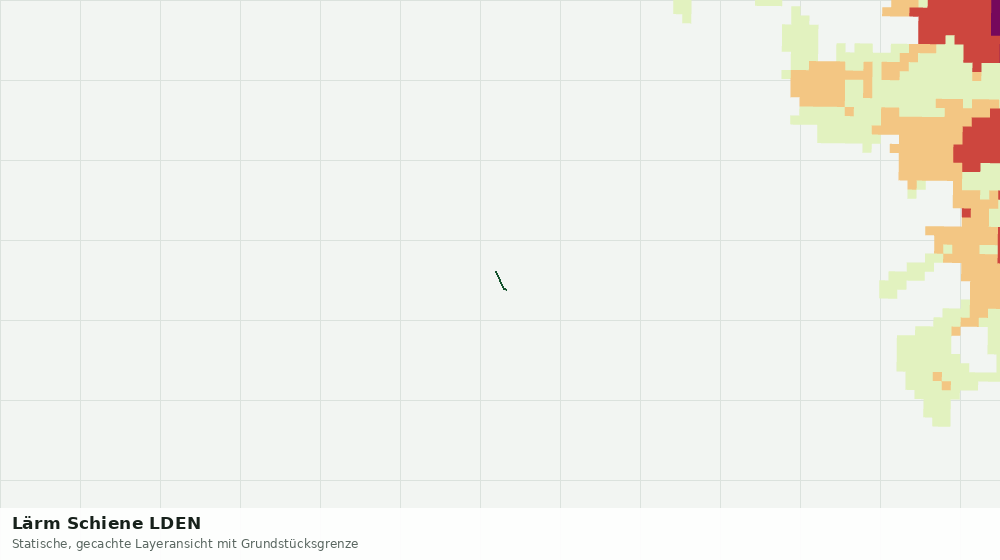 Statische Kartenansicht: Lärm Schiene LDEN