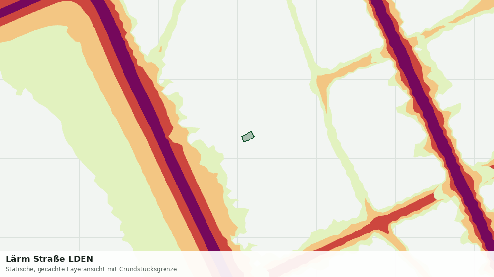 Statische Kartenansicht: Lärm Straße LDEN
