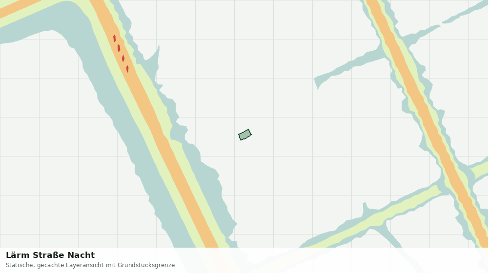 Statische Kartenansicht: Lärm Straße Nacht