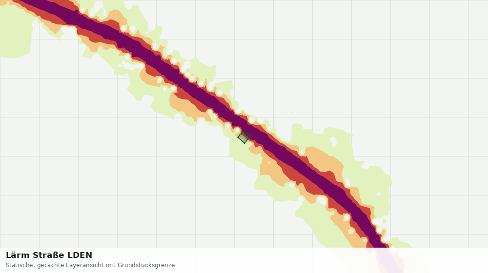 Statische Kartenansicht: Lärm Straße LDEN