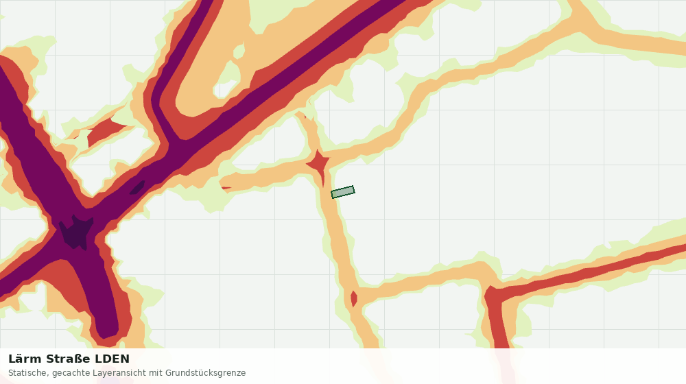 Statische Kartenansicht: Lärm Straße LDEN