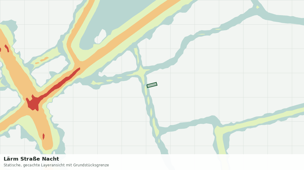 Statische Kartenansicht: Lärm Straße Nacht