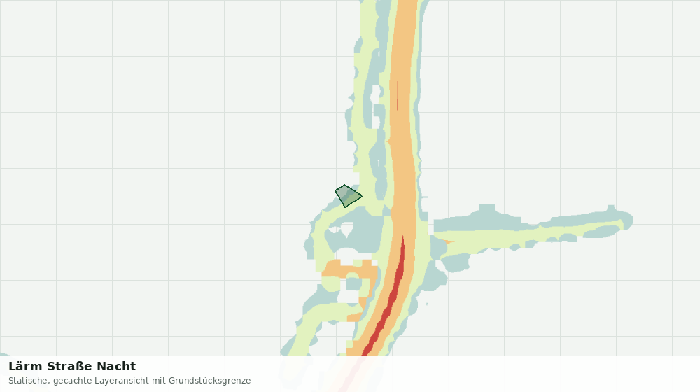 Statische Kartenansicht: Lärm Straße Nacht