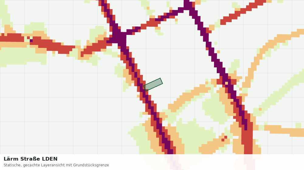Statische Kartenansicht: Lärm Straße LDEN