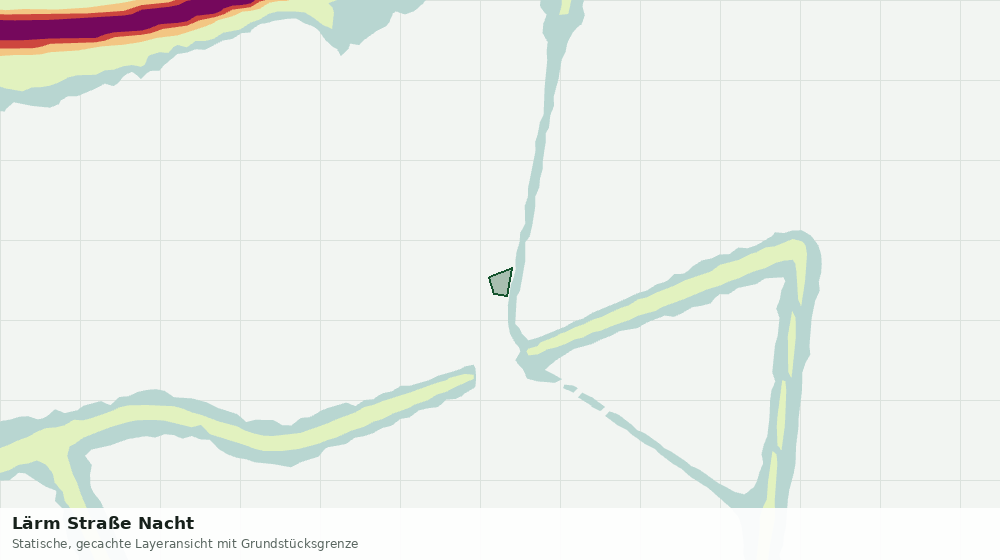 Statische Kartenansicht: Lärm Straße Nacht