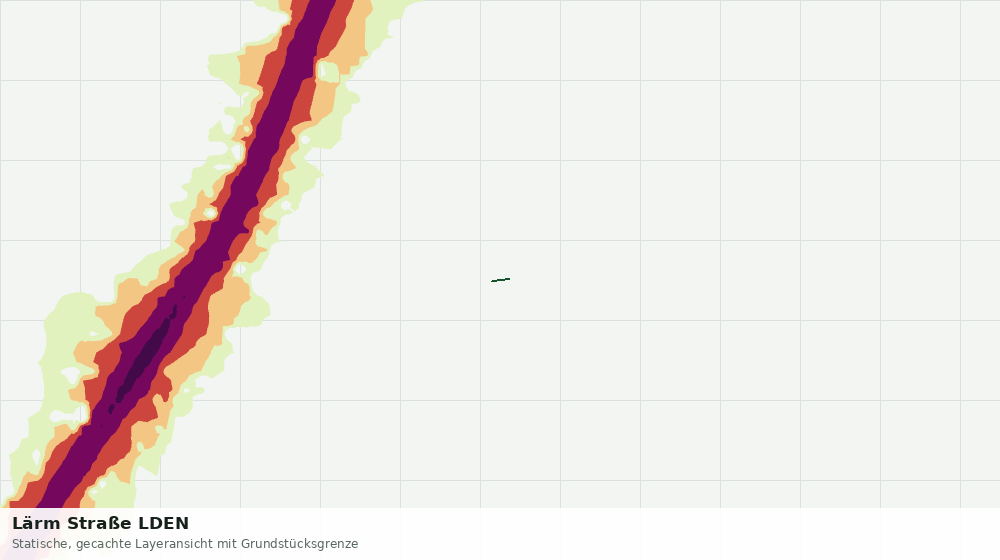 Statische Kartenansicht: Lärm Straße LDEN