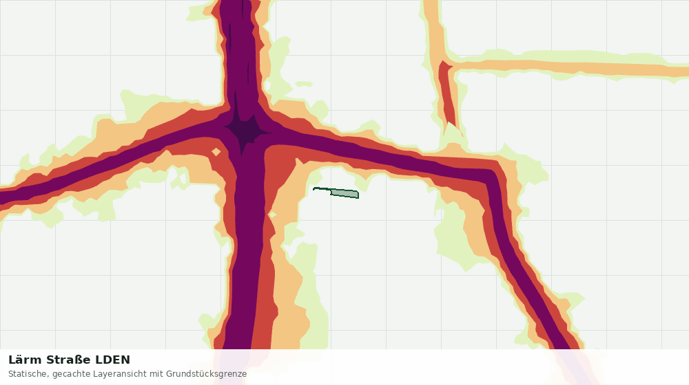 Statische Kartenansicht: Lärm Straße LDEN