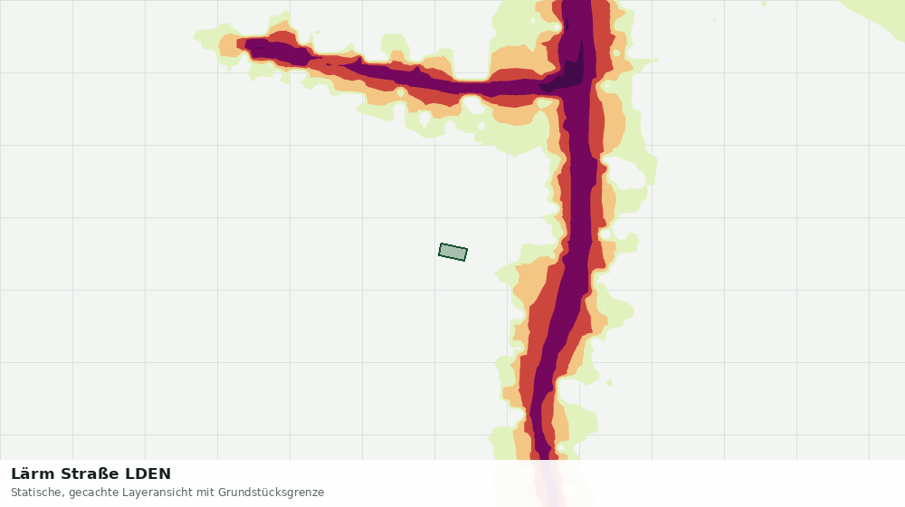 Statische Kartenansicht: Lärm Straße LDEN