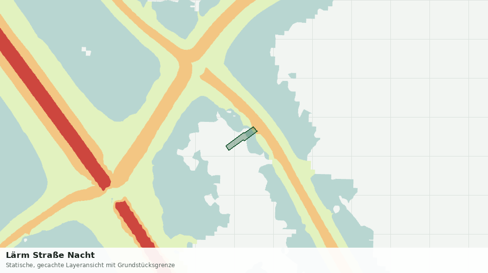 Statische Kartenansicht: Lärm Straße Nacht