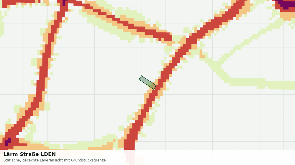 Statische Kartenansicht: Lärm Straße LDEN