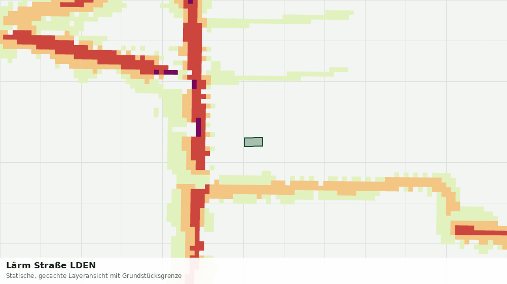Statische Kartenansicht: Lärm Straße LDEN
