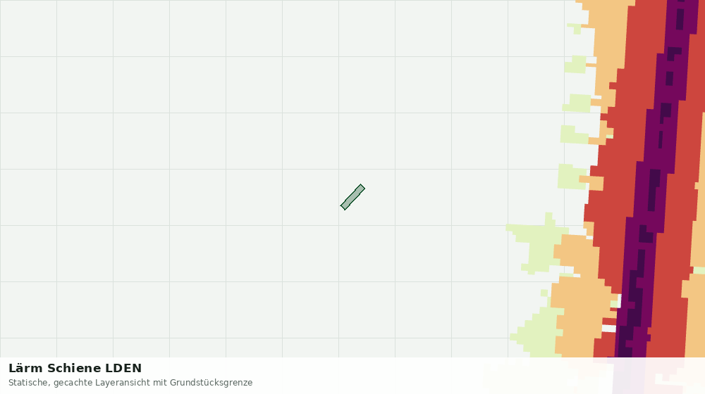 Statische Kartenansicht: Lärm Schiene LDEN