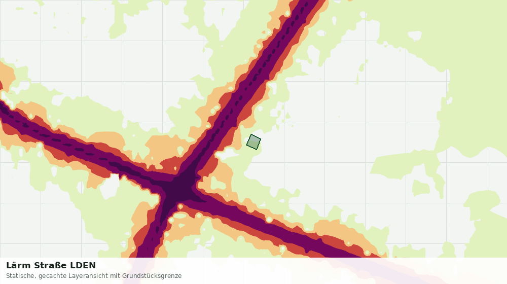 Statische Kartenansicht: Lärm Straße LDEN