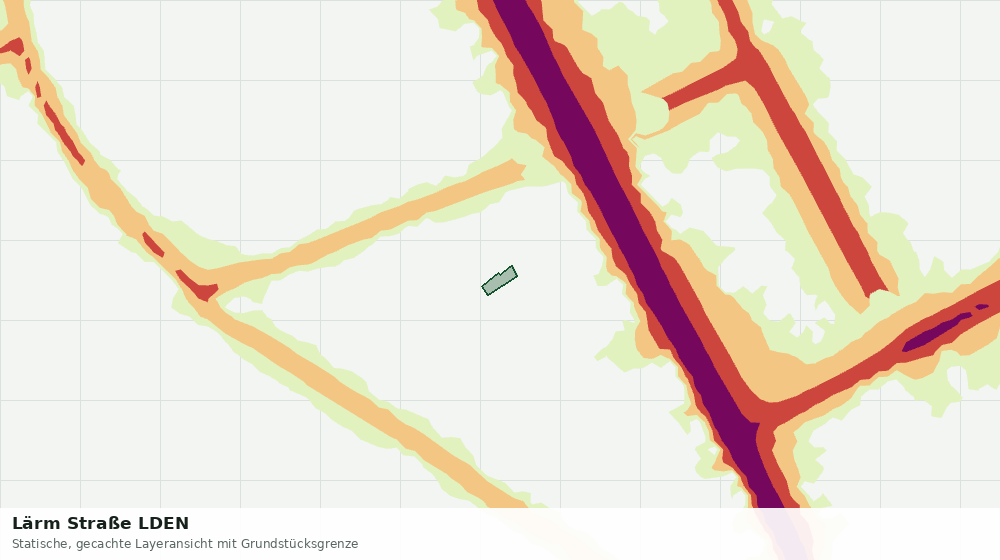 Statische Kartenansicht: Lärm Straße LDEN