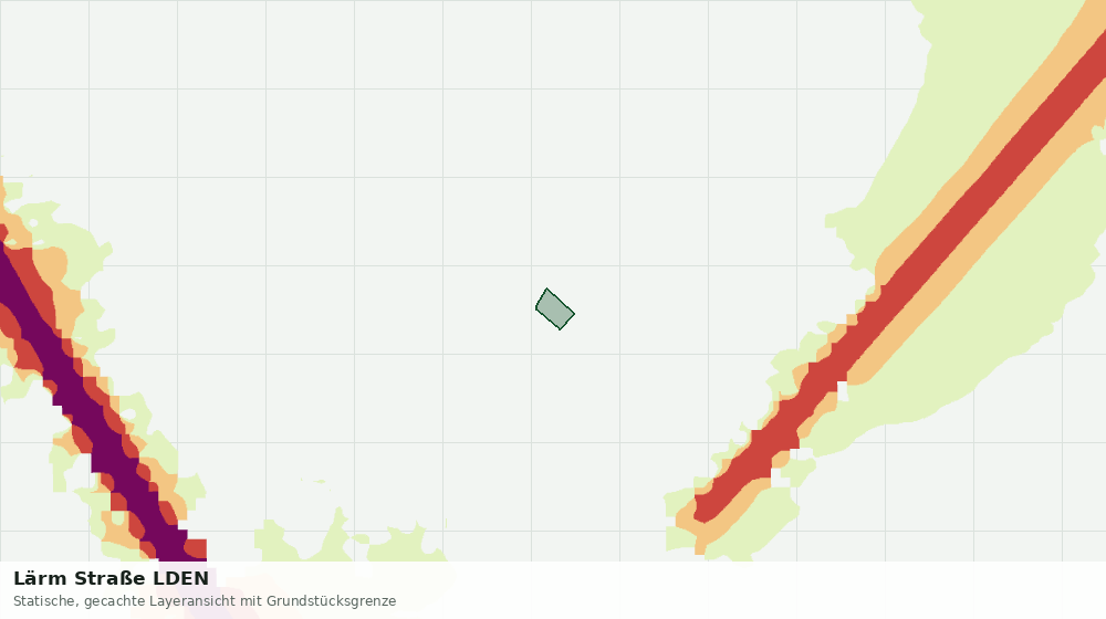 Statische Kartenansicht: Lärm Straße LDEN