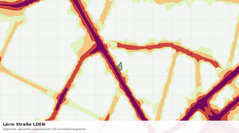 Statische Kartenansicht: Lärm Straße LDEN