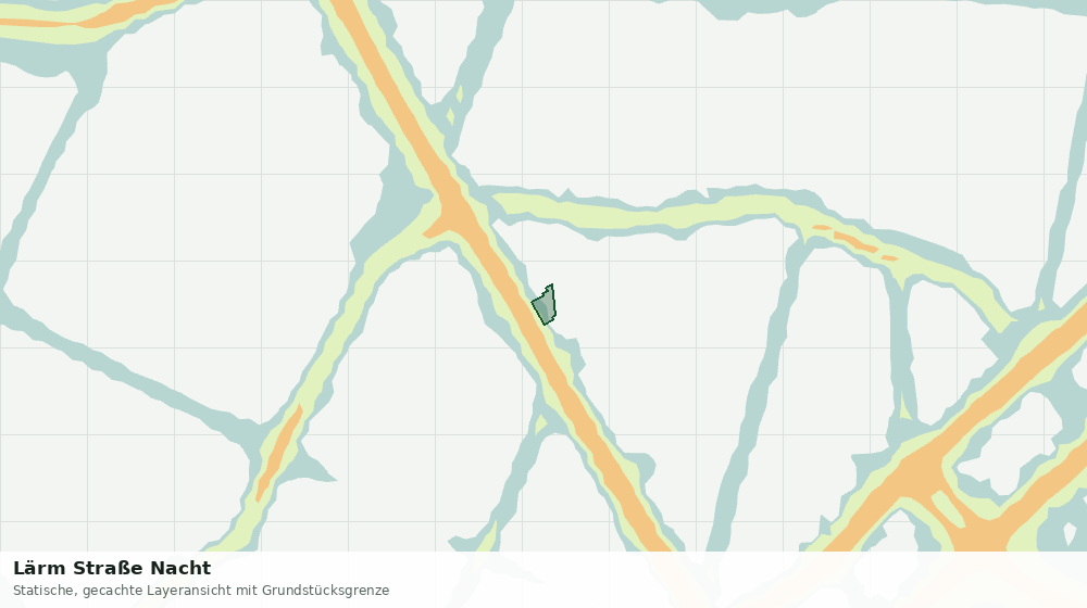 Statische Kartenansicht: Lärm Straße Nacht