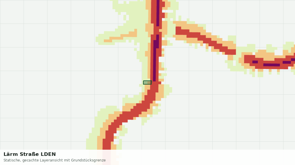 Statische Kartenansicht: Lärm Straße LDEN