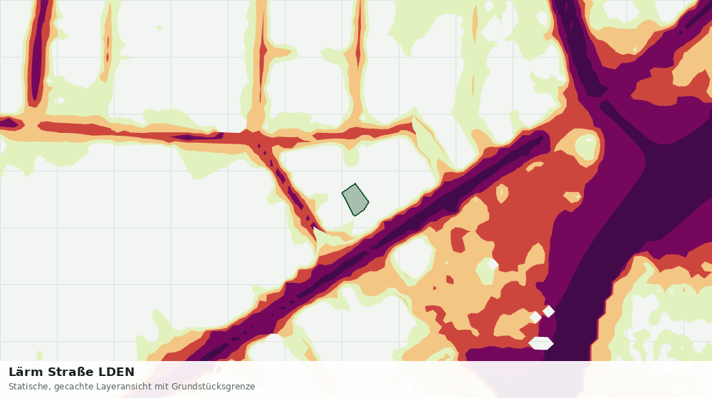 Statische Kartenansicht: Lärm Straße LDEN