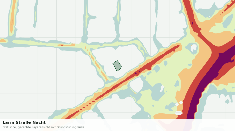 Statische Kartenansicht: Lärm Straße Nacht