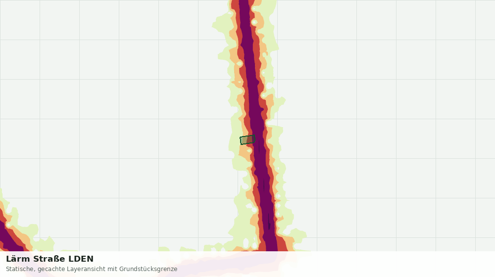 Statische Kartenansicht: Lärm Straße LDEN