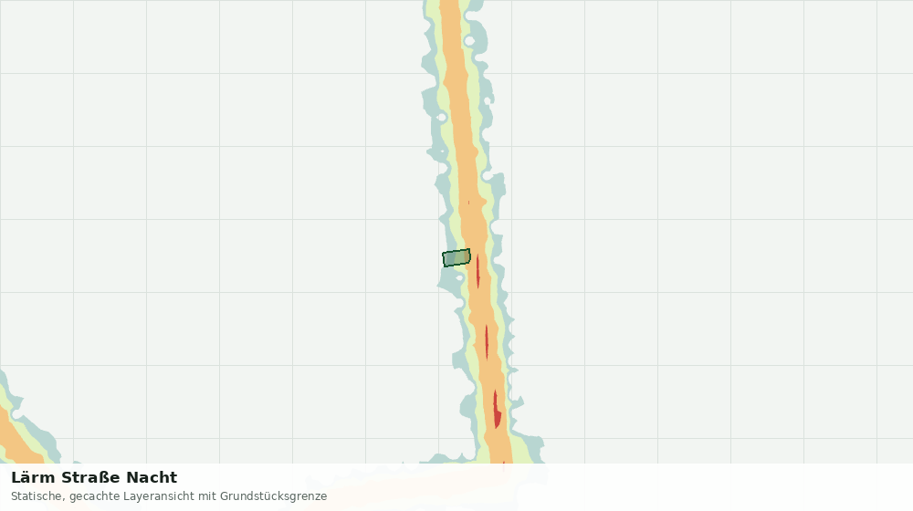 Statische Kartenansicht: Lärm Straße Nacht