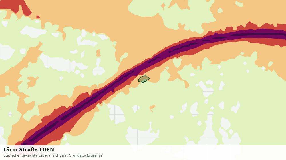 Statische Kartenansicht: Lärm Straße LDEN