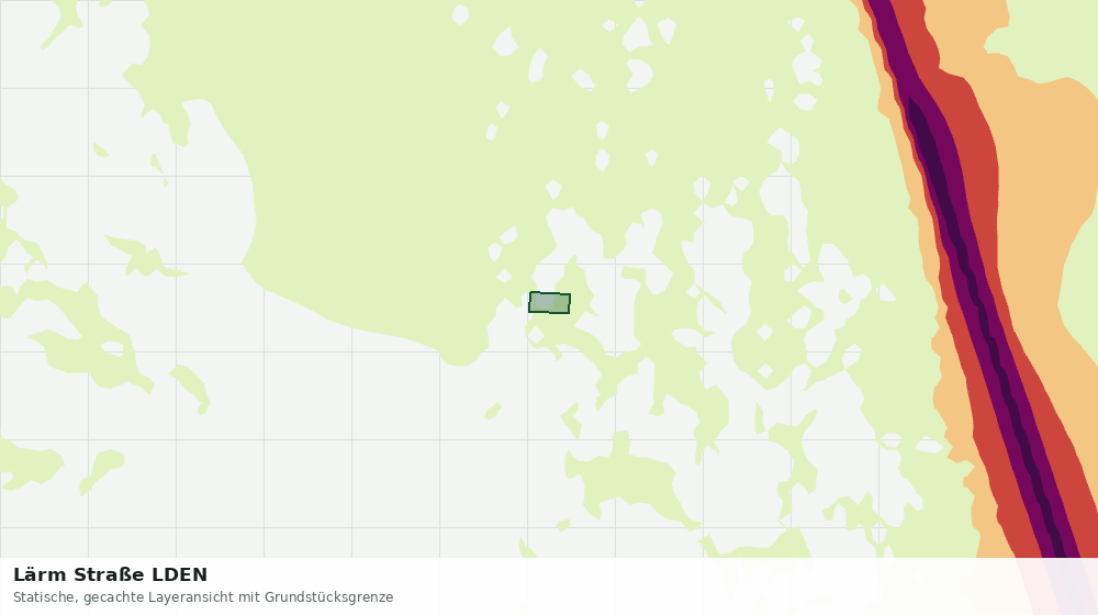 Statische Kartenansicht: Lärm Straße LDEN