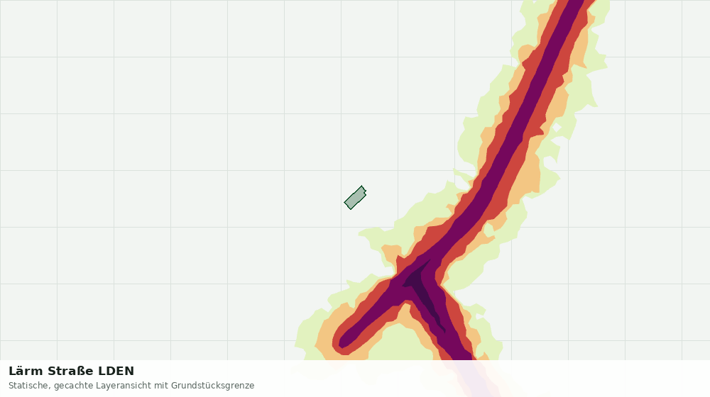 Statische Kartenansicht: Lärm Straße LDEN