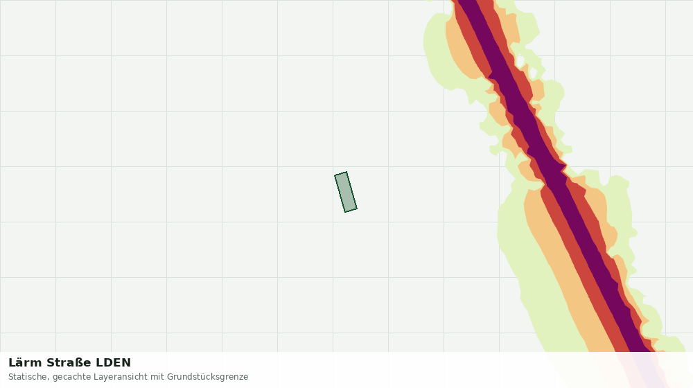 Statische Kartenansicht: Lärm Straße LDEN