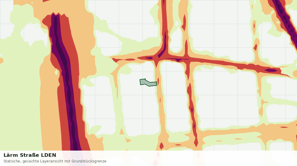 Statische Kartenansicht: Lärm Straße LDEN