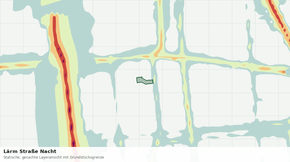 Statische Kartenansicht: Lärm Straße Nacht