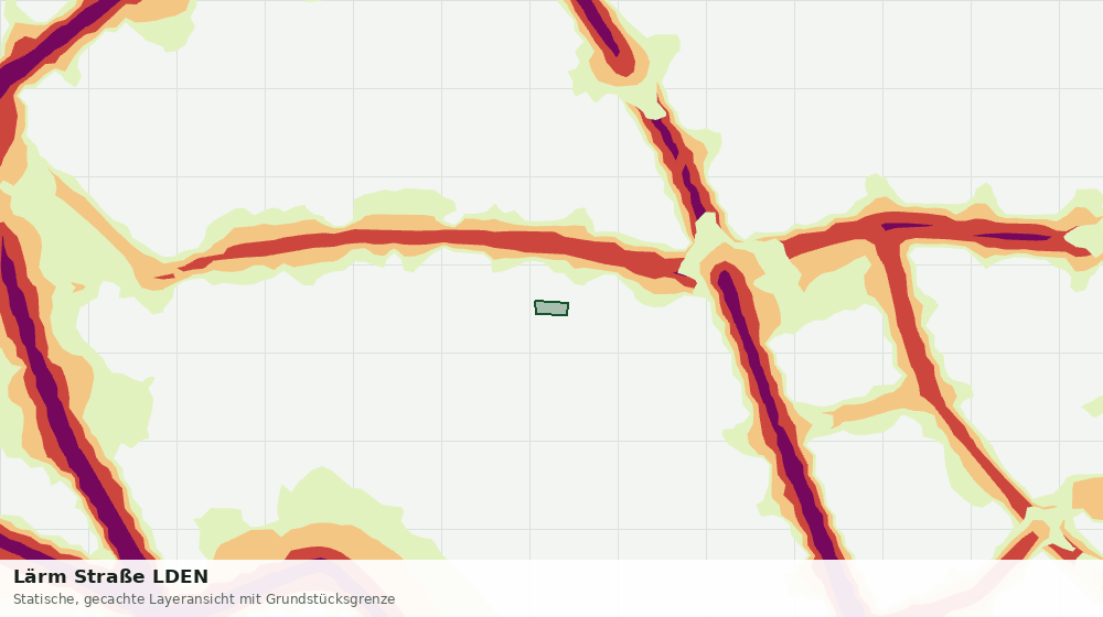 Statische Kartenansicht: Lärm Straße LDEN