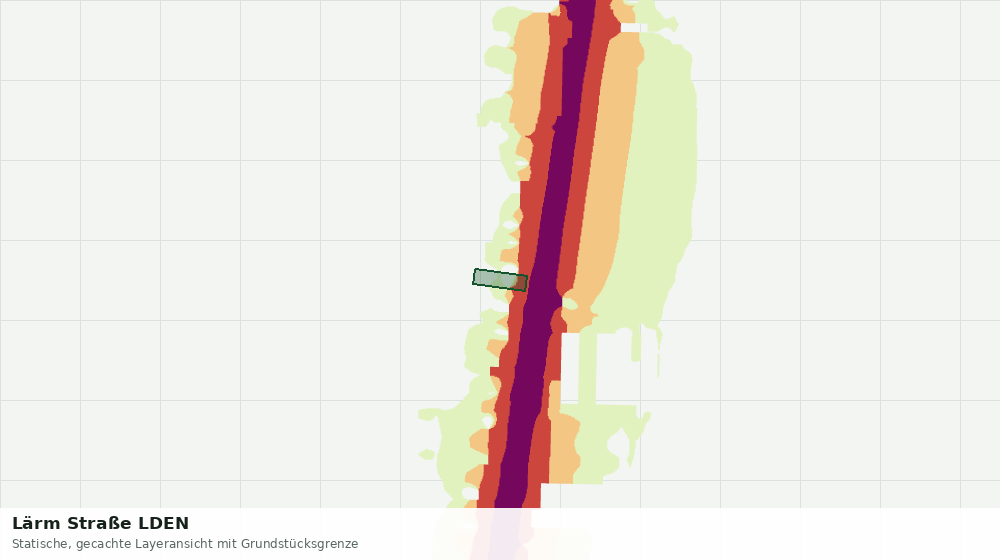 Statische Kartenansicht: Lärm Straße LDEN